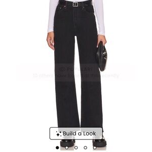 Levi Ribcage Wide Jeans in Rosie Posie